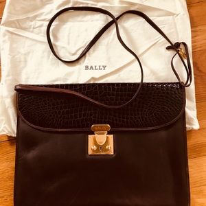 Vintage Bally Italy Leather Briefcase Organizer